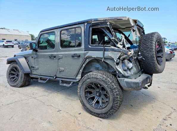 1C4HJXDG3MW810757 2021 JEEP WRANGLER Gray Հետևի ձախ