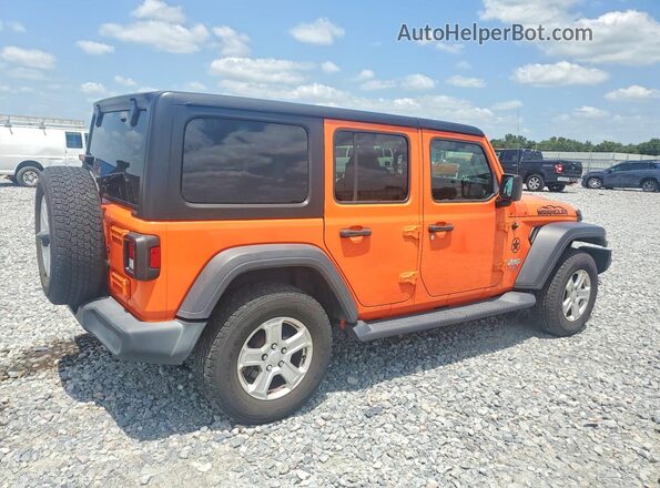 1C4HJXDG4KW679013 2019 JEEP WRANGLER Orange Задня права чверть