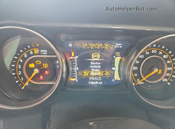 1C4HJXDG4MW522570 2021 JEEP WRANGLER White Instrument cluster view