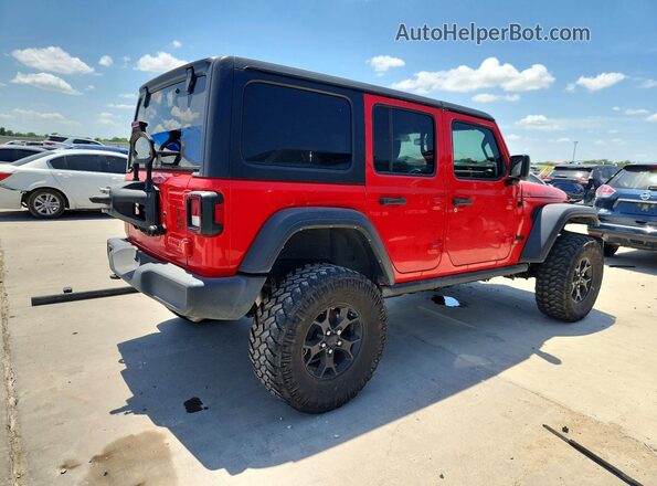 1C4HJXDG4NW252466 2022 JEEP WRANGLER Красный Задняя правая четверть