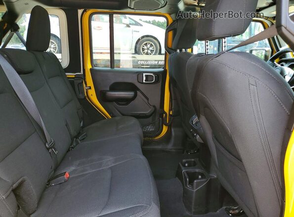 1C4HJXDG6JW297614 2018 JEEP WRANGLER Yellow უკანა სალონის ხედი