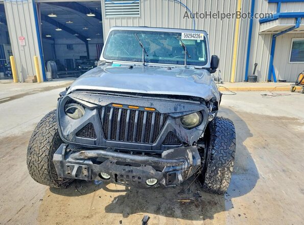 1C4HJXDG6LW342425 2020 JEEP WRANGLER Gray Դիմացի տեսք