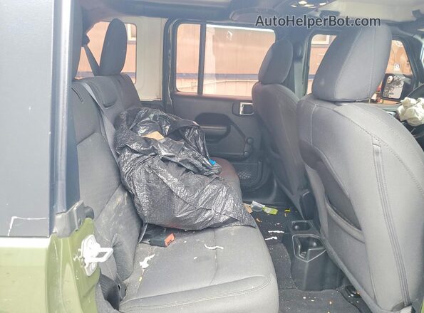 1C4HJXDG6MW773607 2021 JEEP WRANGLER Зеленый Вид задней части салона