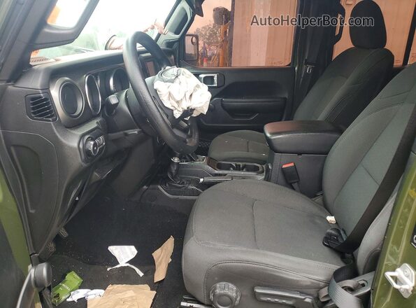 1C4HJXDG6MW773607 2021 JEEP WRANGLER Зеленый Вид салона спереди