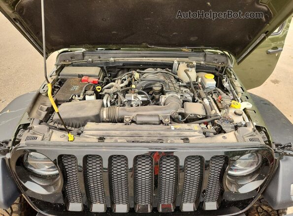 1C4HJXDG6PW672782 2023 JEEP WRANGLER Green უკანა სალონის ხედი