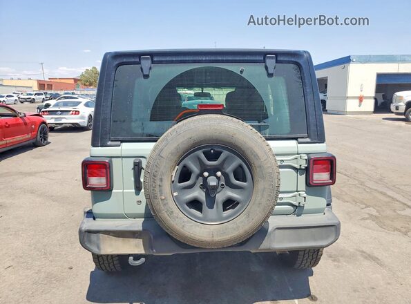 1C4HJXDG7PW619959 2023 JEEP WRANGLER Turquoise Rear view