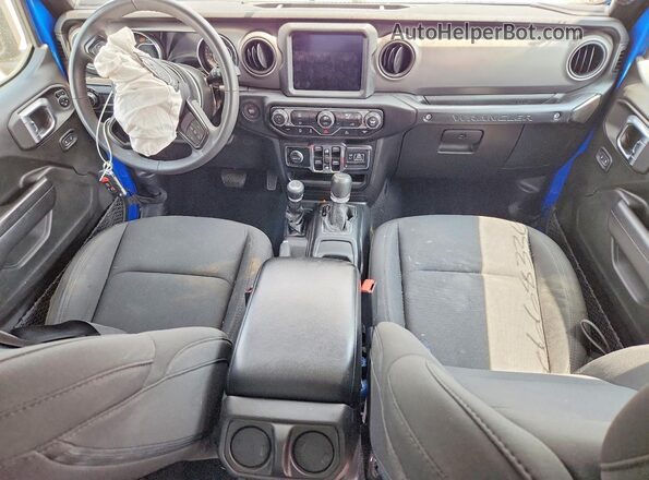 1C4HJXDG7PW671883 2023 JEEP WRANGLER Синий Вид панели приборов