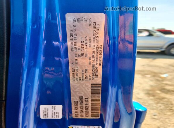 1C4HJXDG7PW671883 2023 JEEP WRANGLER Синий Вид подкапотного пространства