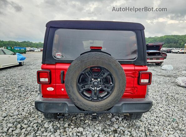 1C4HJXDG8JW109479 2018 JEEP WRANGLER Red Вид ззаду