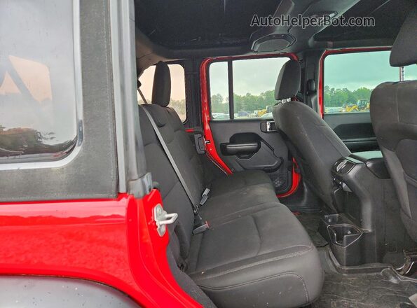 1C4HJXDG8JW109479 2018 JEEP WRANGLER Red Вид задніх сидінь