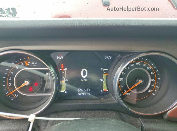 1C4HJXDG8MW650326 2021 JEEP WRANGLER Бордовый Вид щитка приборов
