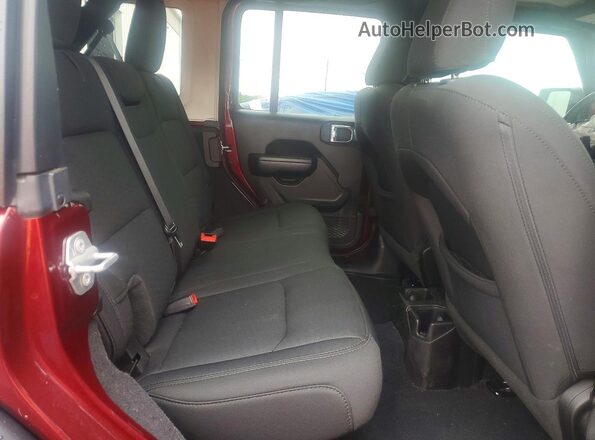 1C4HJXDG8MW650326 2021 JEEP WRANGLER Бордовый Вид задних сидений