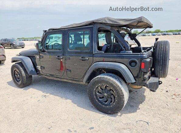 1C4HJXDG9JW136397 2018 JEEP WRANGLER Black Հետևի ձախ