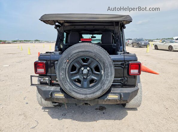 1C4HJXDG9JW136397 2018 JEEP WRANGLER Black Հետևի տեսք