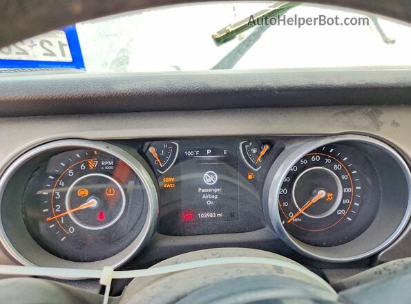 1C4HJXDG9JW136397 2018 JEEP WRANGLER Black Սարքավորումների վահանակի տեսք