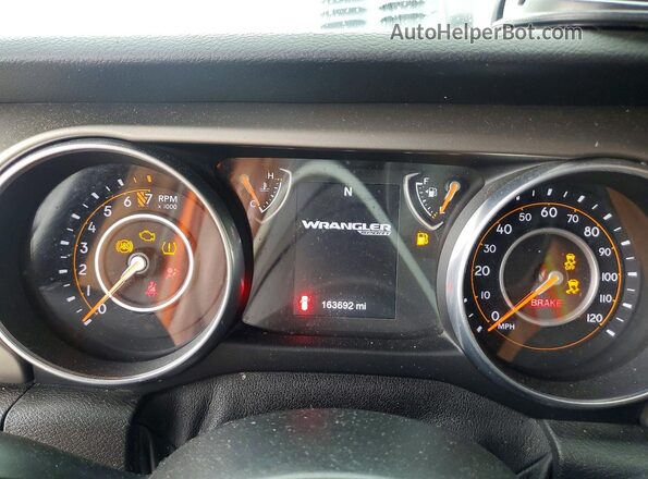 1C4HJXDG9JW280838 2018 JEEP WRANGLER Silver Widok zestawu wskaźników