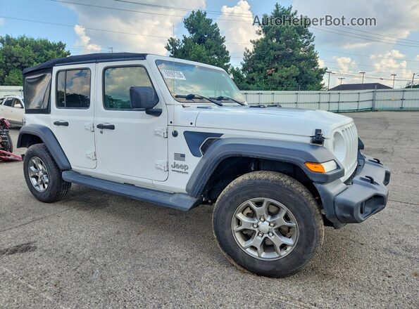 1C4HJXDG9LW238348 2020 JEEP WRANGLER White Передня права чверть