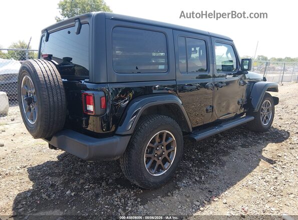 1C4HJXDG9MW738348 2021 JEEP WRANGLER UNLIMITED Черный Задняя правая четверть