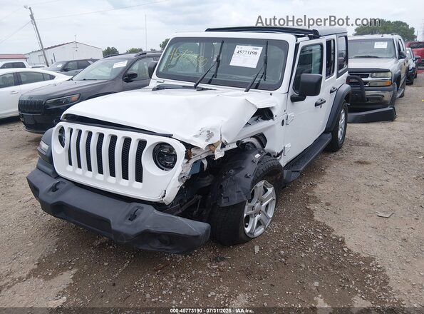 1C4HJXDG9MW858778 2021 JEEP WRANGLER UNLIMITED Белый Передняя левая четверть