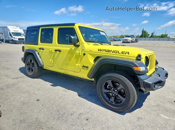 1C4HJXDG9PW585538 2023 JEEP WRANGLER Yellow Delantero derecho