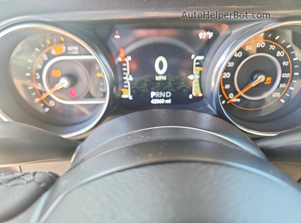 1C4HJXDG9PW585538 2023 JEEP WRANGLER Yellow Vista del cuadro de instrumentos
