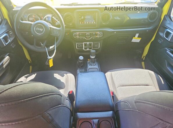1C4HJXDG9PW585538 2023 JEEP WRANGLER Yellow Vista del salpicadero