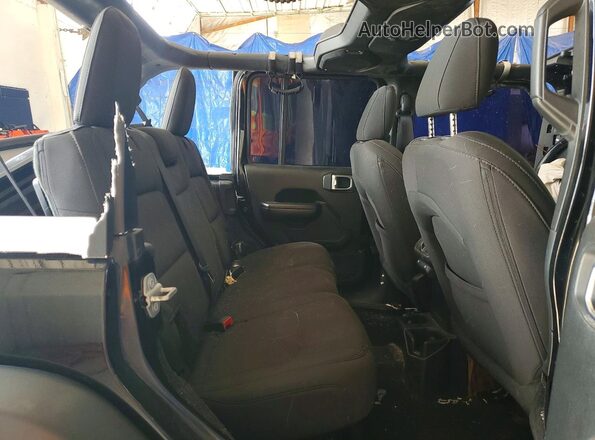 1C4HJXDGXLW222000 2020 JEEP WRANGLER Black Vista de los asientos traseros