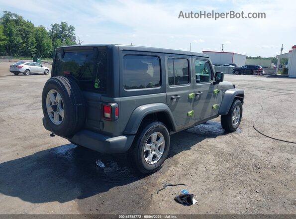1C4HJXDGXMW506597 2021 JEEP WRANGLER UNLIMITED Серый Задняя правая четверть