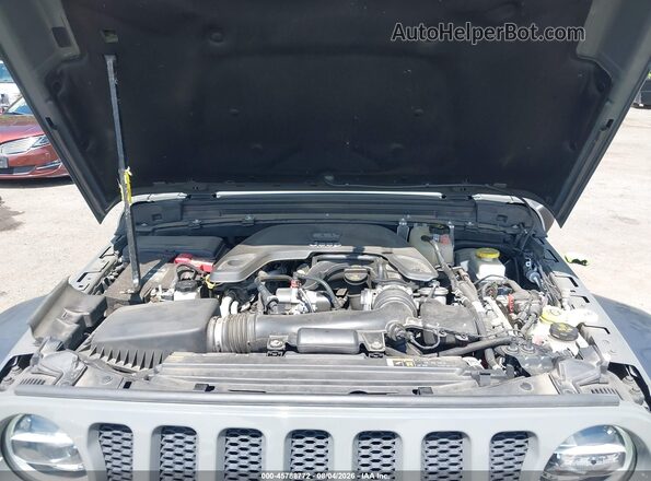 1C4HJXDGXMW506597 2021 JEEP WRANGLER UNLIMITED Серый Вид сзади