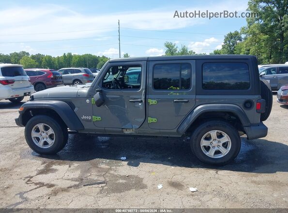 1C4HJXDGXMW506597 2021 JEEP WRANGLER UNLIMITED Серый Панорамный вид салона 360°
