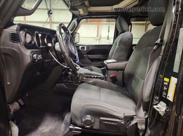 1C4HJXDGXMW745695 2021 JEEP WRANGLER Black წინა სალონის ხედი