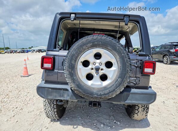 1C4HJXDGXNW240788 2022 JEEP WRANGLER Черный Вид сзади