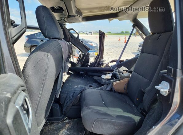 1C4HJXDGXNW240788 2022 JEEP WRANGLER Черный Вид задних сидений