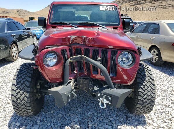 1C4HJXDM0MW791879 2021 JEEP WRANGLER Burgundy Вид спереду
