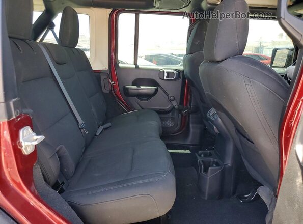 1C4HJXDM0MW791879 2021 JEEP WRANGLER Burgundy Вид задньої частини салону