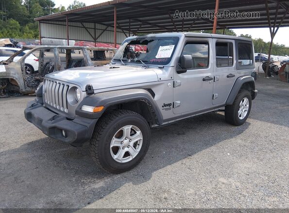 1C4HJXDM2MW665264 2021 JEEP WRANGLER UNLIMITED Gray Przód lewy