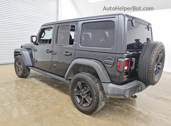 1C4HJXDM4MW584380 2021 JEEP WRANGLER Черный Задняя левая четверть