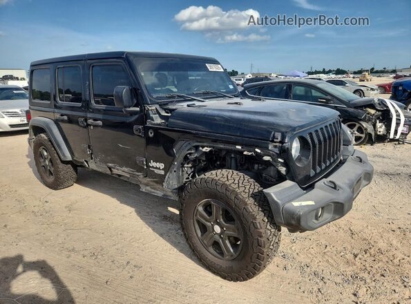 1C4HJXDN0LW257515 2020 JEEP WRANGLER Black Przód prawy