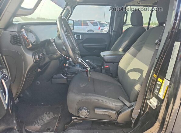1C4HJXDN0LW257515 2020 JEEP WRANGLER Black Widok wnętrza z przodu