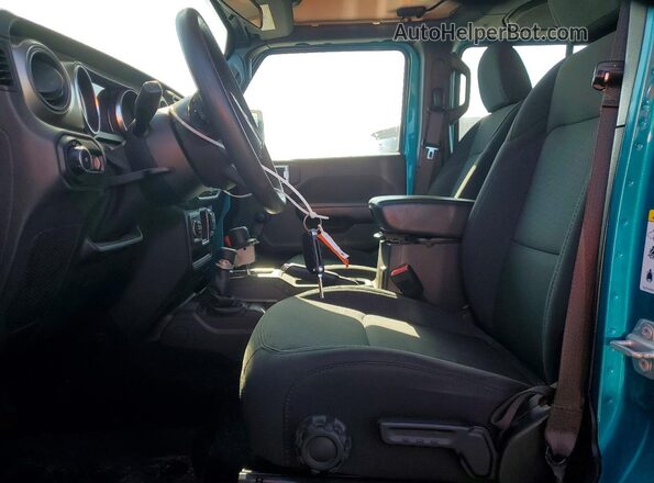 1C4HJXDN1LW155270 2020 JEEP WRANGLER Turquoise Вид салону спереду