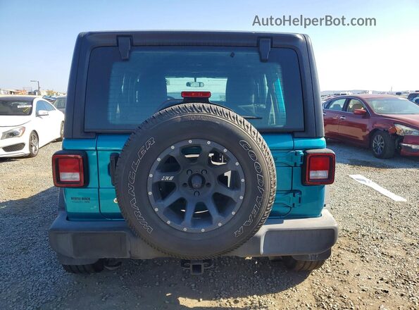 1C4HJXDN1LW155270 2020 JEEP WRANGLER Turquoise Вид ззаду