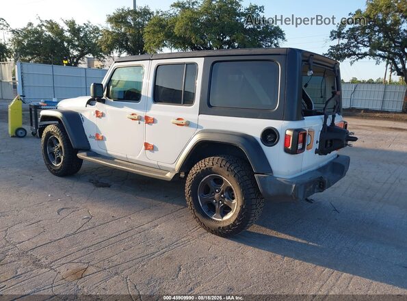 1C4HJXDN1MW648061 2021 JEEP WRANGLER UNLIMITED Белый Задняя левая четверть
