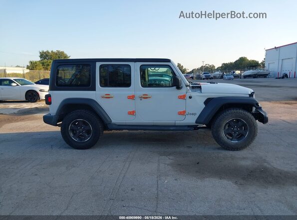 1C4HJXDN1MW648061 2021 JEEP WRANGLER UNLIMITED Белый Вид задней части салона