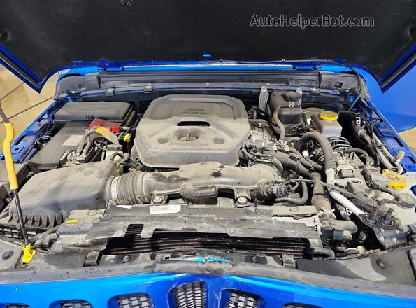 1C4HJXDN1PW643396 2023 JEEP WRANGLER Blue Engine compartment view