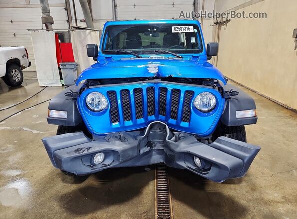 1C4HJXDN1PW643396 2023 JEEP WRANGLER Blue Front view