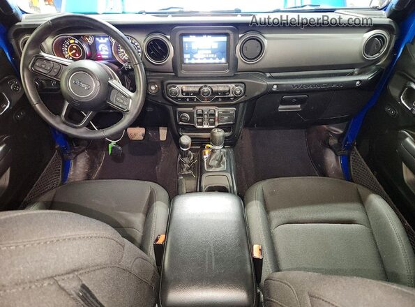 1C4HJXDN1PW643396 2023 JEEP WRANGLER Blue Dashboard view