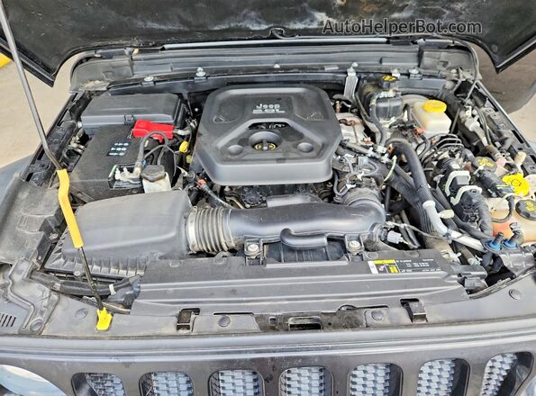 1C4HJXDN2KW604535 2019 JEEP WRANGLER Black ძრავის განყოფილების ხედი