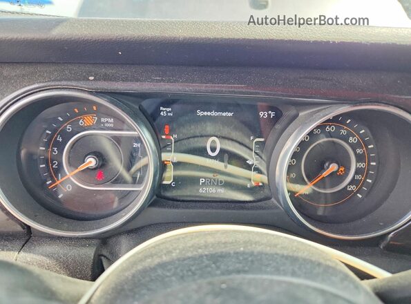 1C4HJXDN2LW154273 2020 JEEP WRANGLER Серый Вид щитка приборов