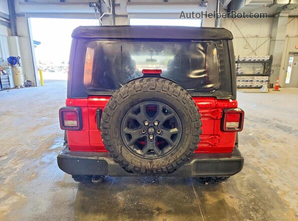 1C4HJXDN2MW515082 2021 JEEP WRANGLER Red Rear view