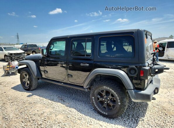 1C4HJXDN2MW552598 2021 JEEP WRANGLER Black Trasero izquierdo